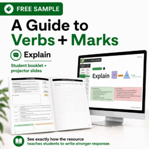 FREE Sample: A Guide to Verbs + Marks