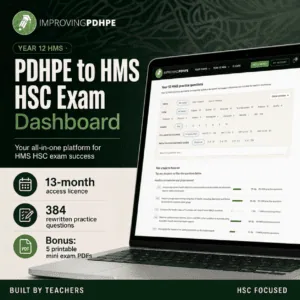 PDHPE to HMS HSC Exam Dashboard Licence