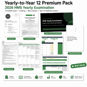 HMS Year 11 Yearly Examination & Year 12 Readiness System 2026